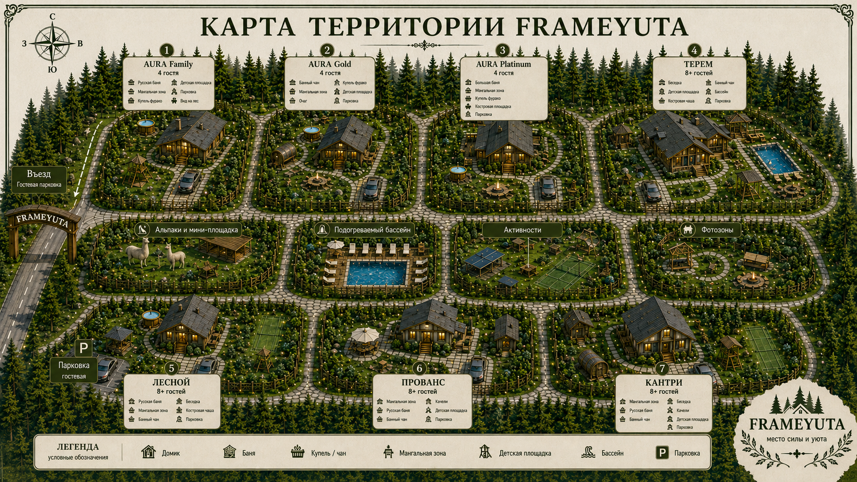 Карта территории комплекса